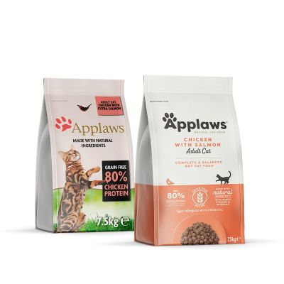 Applaws Adult Cat Chicken with Salmon - суха храна за котка с 80% пиле и риба сьомга