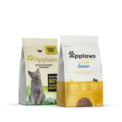 Applaws Cat Senior Chicken - суха храна с 80% Пиле, подходяща за възрастни котки над 10г.