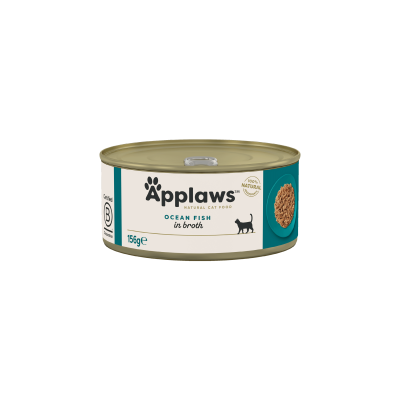 Applaws Ocean Fish in broth 156g - Месни хапки за котки океанска риба в бульон