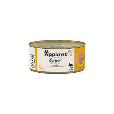 Applaws Senior Chicken in jelly 70g - консерва за котка с пилешко филе в желе