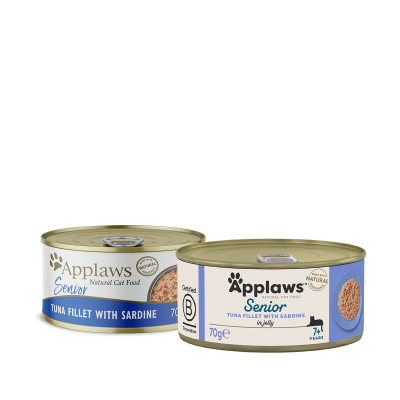  Applaws Senior Tuna with Sardine in Jelly 70g - Месни хапки за възрастни котки с риба тон и сардини в желе