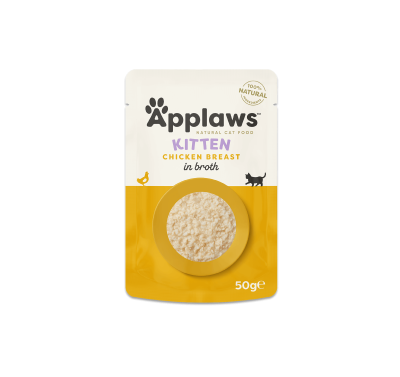 Applaws Kitten Chicken Breast in Broth 50g - Пауч за малки котенца с пилешко филе в бульон