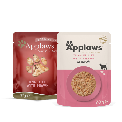 Applaws Tuna with Pacific Prawn in Broth 70g - Пауч за котка риба тон и скариди в бульон