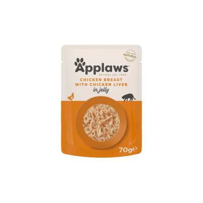 Applaws Chicken with Liver in Jelly 70g - Пауч за котка пиле и дроб в желе