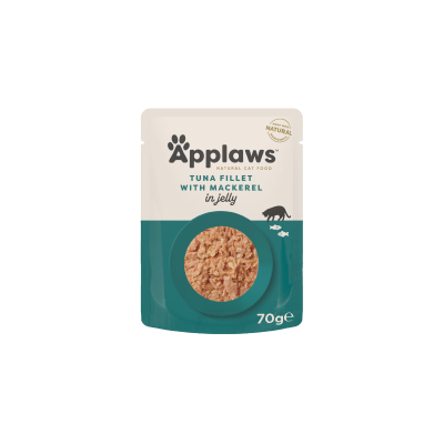 Applaws Tuna Wholemeat with Mackerel in Jelly 70g - Пауч за котка риба тон и скумрия в желе