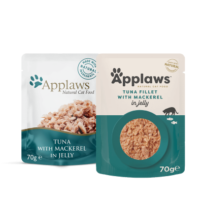 Applaws Tuna Wholemeat with Mackerel in Jelly 70g - Пауч за котка риба тон и скумрия в желе