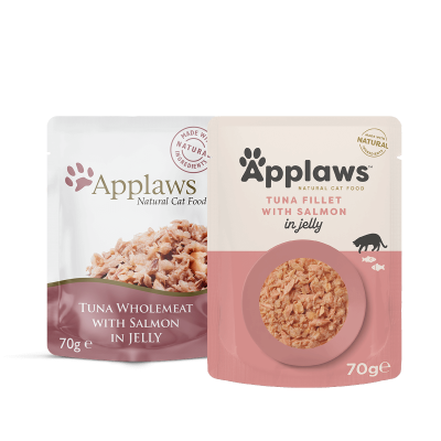 Applaws Tuna Fillet with Salmon in Jelly 70g - Пауч за котка риба тон и сьомга в желе