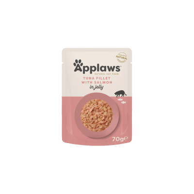 Applaws Tuna Fillet with Salmon in Jelly 70g - Пауч за котка риба тон и сьомга в желе