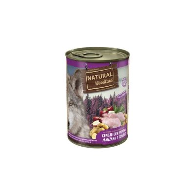  Natural Woodland Rabbit - Консерва за куче със Заек с картофи, ябълка и мащерка 400 г