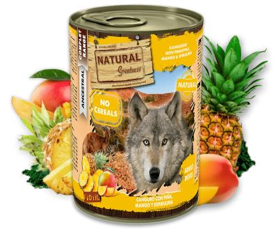 NATURAL Greatness - Kangaroo with Pineapple, Mango & Spirulina - Кенгуру с ананас, манго и спирулина, 400гр.