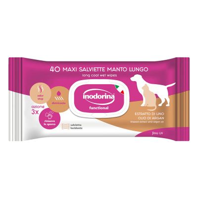 Inodorina Refresh Extra 40бр - мокри кърпички Смирна с добавено Арганово масло