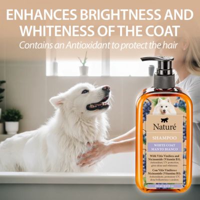 NATURÉ WHITE COAT SHAMPOO 250мл - шампоан за кучета с бяла козина