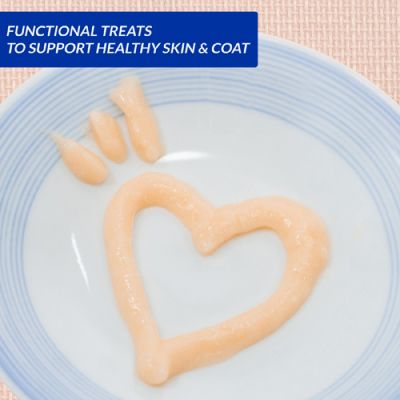 Inaba - Churu Skin and Coat with Tuna - Кремообразно лакомство за котка за кожа и козина с риба тон, 4 бр