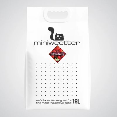 Miniweetter Natural - Биоразградима соева котешка тоалетна 18l