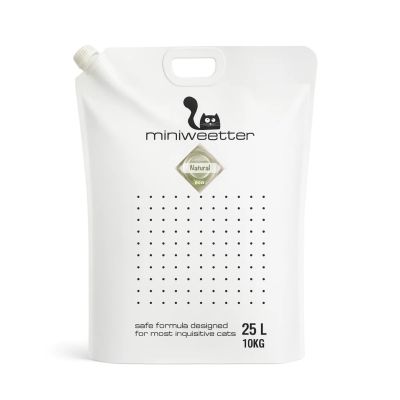 Miniweetter Natural - Биоразградима соева котешка тоалетна 25l