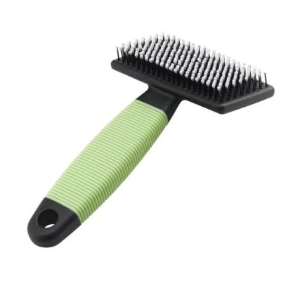Ferplast GRO 5799 - зелена четка с деликатни пластмасови връхчета за котки