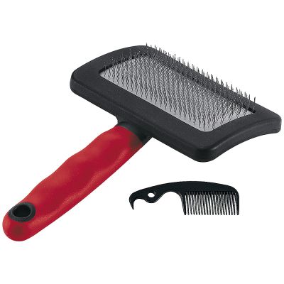 Ferplast GRO 5948 – Четка за фино разресване в комплект с гребенче за почистване (най-голяма)