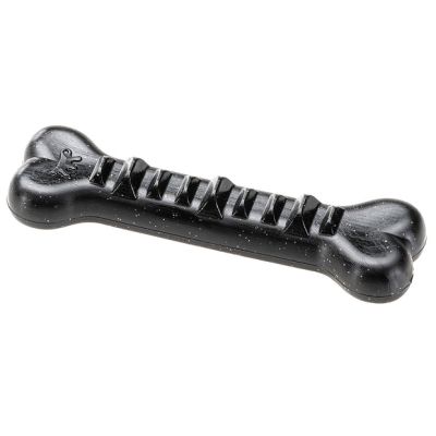 Ferplast SMILE BONE L - Зъбна играчка за кучета, кост, пълнима с гранули черен