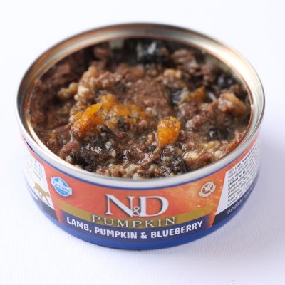 N&D CAT LAMB & PUMPKIN & BLUEBERRY 70ГР – за котки над 1г., с агне, тиква и боровинки