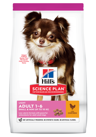 SP Canine Adult Small&Mini Light Chicken /с пилешко / 5+1 - За дребни и миниатюрни породи кучета до 10 кг на възраст от 1 до 6 г., с наднормено тегло