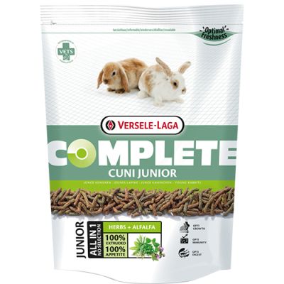 Versele-Laga Cuni Junior Complete 500гр - пълноценна екструдирана храна за подрастващи зайци до 8 месеца  