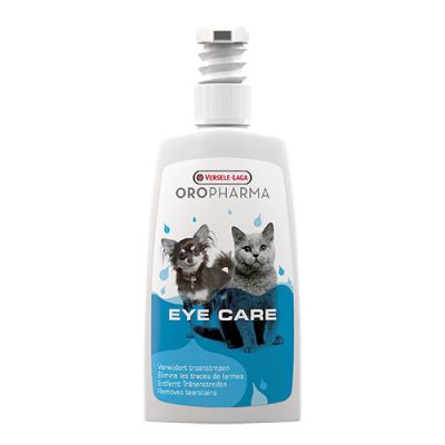 OroPharma Еye Care Dog 150ml - неутрален лосион с екстракт от метличина за почистване на сълзящи очи при кучета, както и на пътечките, които тези сълзи оставят 
