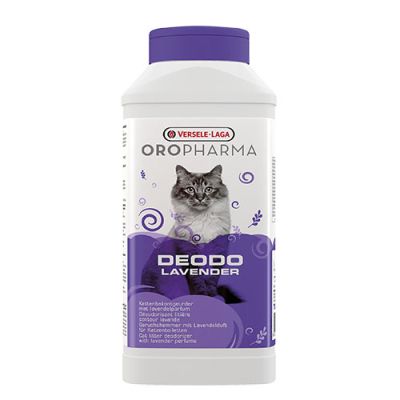 OroPharma Deodo Lavender 750g - дезодорант на прах за котешка тоалетна с аромат на лавандула