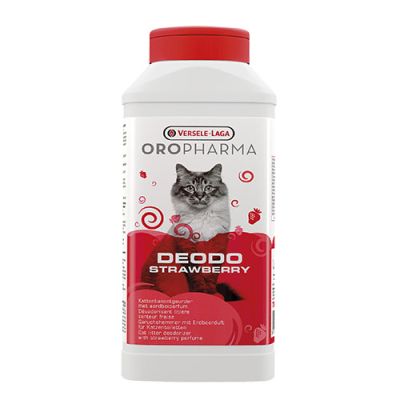 OroPharma Deodo Strawberry 750g - дезодорант на прах за котешка тоалетна с аромат на ягода