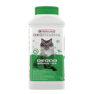 OroPharma Deodo Green tea 750g - дезодорант на прах за котешка тоалетна с аромат на зелен чай