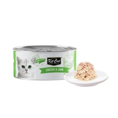 KIT CAT TOPPER Chicken&Lamb 80g -КОНСЕРВА за котки над 1г.- обезкостено пилешко и агнешко в аспик (желе)
