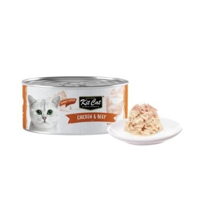 KIT CAT TOPPER Chicken&Beef 80g -КОНСЕРВА за котки над 1г.- обезкостено пилешко и телешко в аспик (желе)