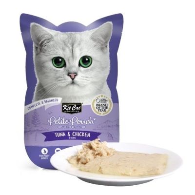 KIT CAT Pouch Tuna & Chicken 70g - ПАУЧ Риба тон и пилешко в аспик (желе)