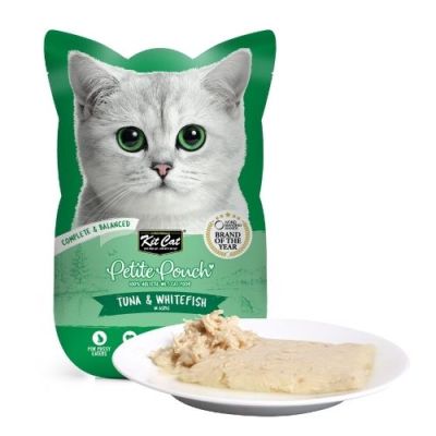 KIT CAT Pouch Tuna & Whitefish 70g - ПАУЧ Риба тон и бяла риба в аспик (желе)