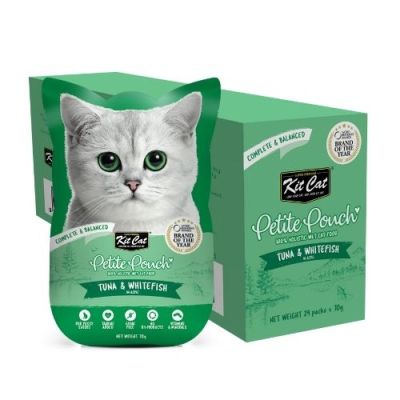 KIT CAT Pouch Tuna & Whitefish 70g - ПАУЧ Риба тон и бяла риба в аспик (желе)