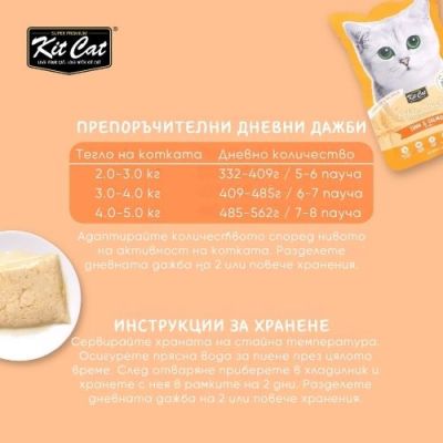 KIT CAT Pouch Tuna & Salmon 70g - ПАУЧ Риба тон и сьомга в аспик (желе)
