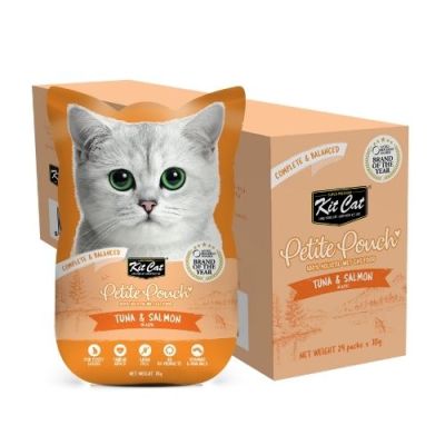 KIT CAT Pouch Tuna & Salmon 70g - ПАУЧ Риба тон и сьомга в аспик (желе)