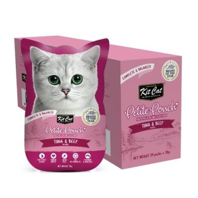 KIT CAT Pouch Tuna & Beef 70g -  ПАУЧ Риба тон и телешко в аспик (желе)"																																																																																																																																																																																							