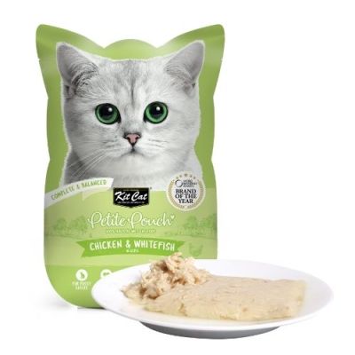 KIT CAT Pouch Chicken & Whitefish 70g - ПАУЧ Пилешко и бяла риба в аспик (желе)																																																																																																																																																																																