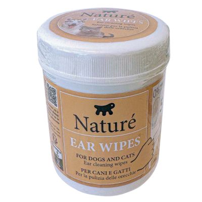 NATURÉ EAR WIPES 50 бр.- Мокри кърпички /напръстник/ за почистване на уши за кучета и котки. 