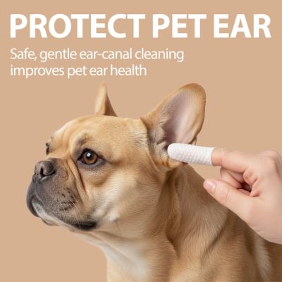 NATURÉ EAR WIPES 50 бр.- Мокри кърпички /напръстник/ за почистване на уши за кучета и котки. 