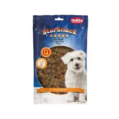 Nobby Лакомство StarSnack Duo Bones Агне и ориз - 200 гр