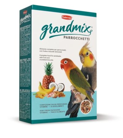 Padovan Grandmix Parrocchetti 850g - Висококачествена и пълноценна храна за средни папагали