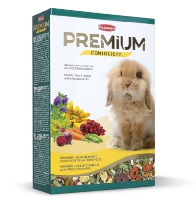 Padovan Premium Coniglietti 500g - Пълноценна премиум храна за зайци