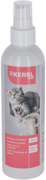 Kerbl - Valerian & Catnip Spray 200 ml - Спрей за игриви и щастливи котета