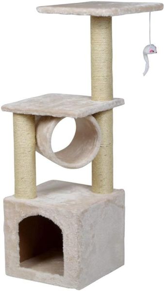 PlayMe Cat Scratcher Iova - Драскало за котки Айова бежов 90см