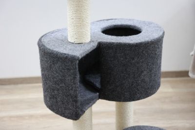 Kerbl Fridolin - Драскало за котки Фридолин сиво 55 x 52 x 106 см