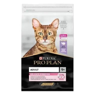 PURINA® PRO PLAN DELICATE DIGESTION Суха храна за котки с пуешко