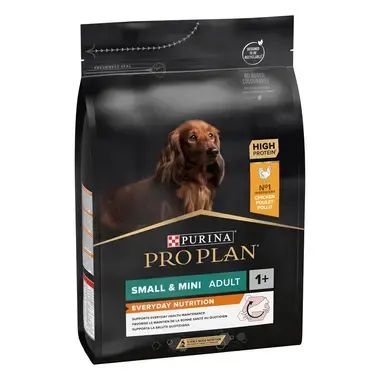 PURINA® PRO PLAN® Dog Small & Mini Adult EVERYDAY NUTRITION за кучета в зряла възраст от дребни и мини породи, суха храна, с високо съдържание на пиле