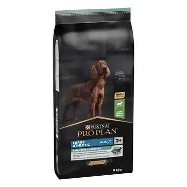 ​PURINA® PRO PLAN® Dog Large Athletic Adult SENSITIVE DIGESTION 14кг за кучета в зряла възраст от едри атлетични породи, суха храна, с високо съдържание на агне