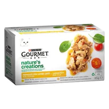 Gourmet Naturals 4х 85g- пиле, спанак, домати и пуйка